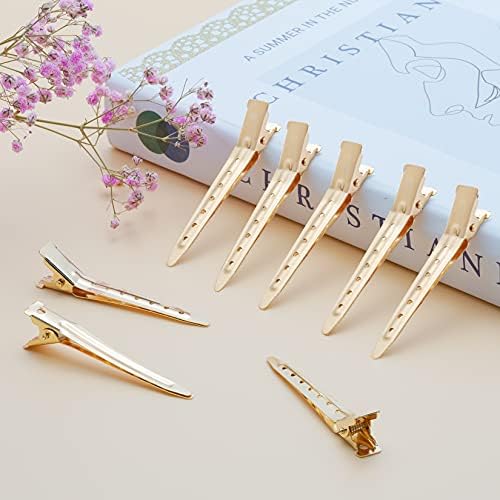 Bantoye 24 Packs Duck Bill Clips 2.75 Inch Metal Alligator Clip, Gold - Image 4