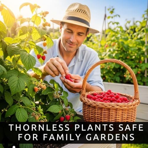 Joan J Raspberry Plants – Thornless Red Raspberry with Large Sweet Berries – Everbearing Fruit Plants for Home Gardens (10 Plants) - Image 3