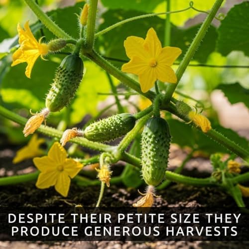 10+ Mini Me Cucumber Seeds for Planting, Compact Container Cucumber - Image 4