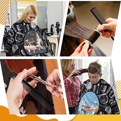 FEBSNOW Barber Cape with See Through Window and Neck Duster Brush - Image 6