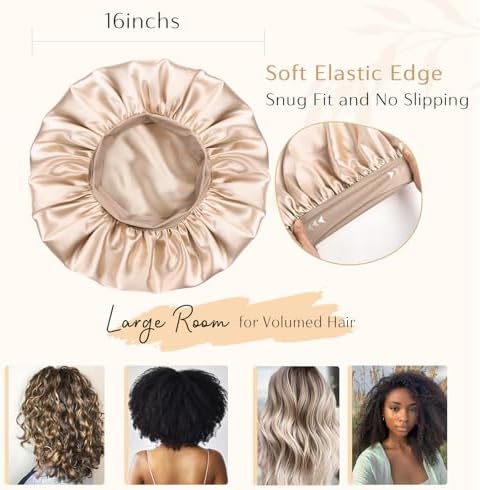 YANIBEST Hair Bonnet for Sleeping Women, Smooth Comfortable for Hair Care - Image 4