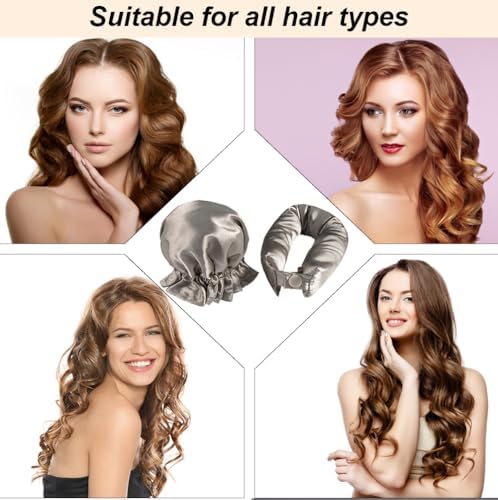 Heatless Curls Overnight Hair Curlers, 6 PCS Satin Flexi Rods Set - Image 6