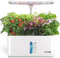 URUQ 8 Pods Hydroponics Growing System with LED Grow Light - White by URUQ