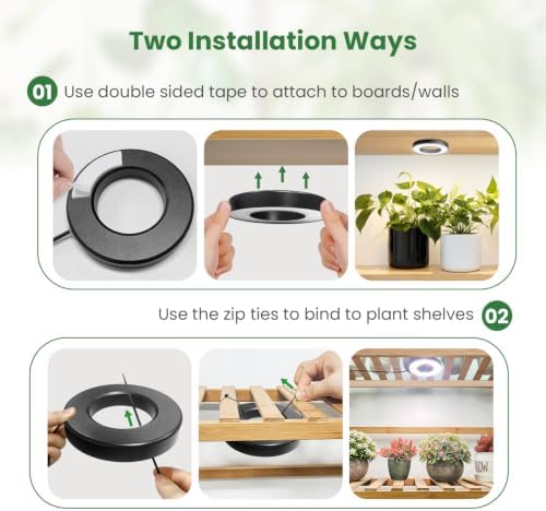 3.5" Grow Lights for Indoor Plants, 36W Full Spectrum Plant Light - Image 6