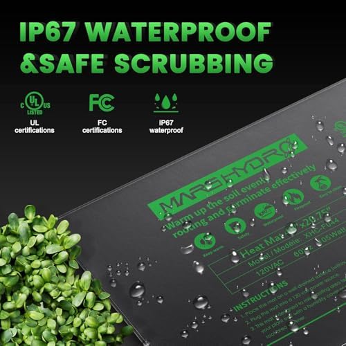 MARS HYDRO 48''x20.75'' Seedling Heat Mat with Thermostat Combo Set，Heating Pad for for Germination, Indoor Gardening, Greenhouse - Image 4