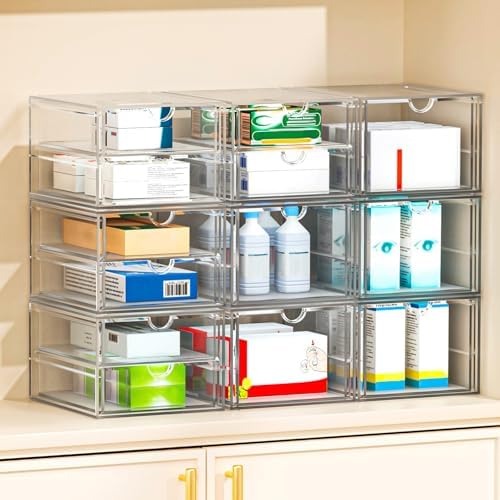 caktraie 4-Drawer Acrylic Storage Organizer for Desk, Crafts,Vanity - Image 4