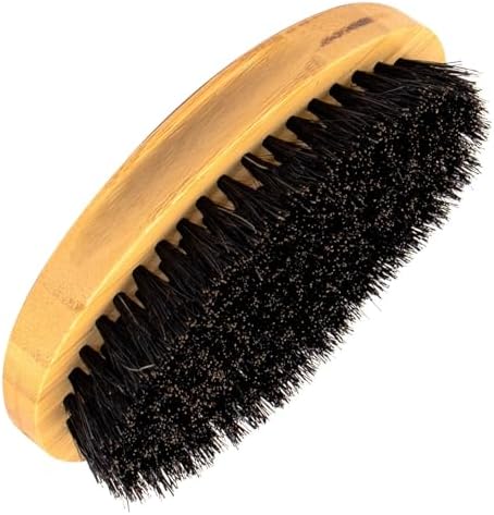 Medium Hard Palm Wave Hair Brushes for Men's Hair Styling, Yellow by Tipuuz