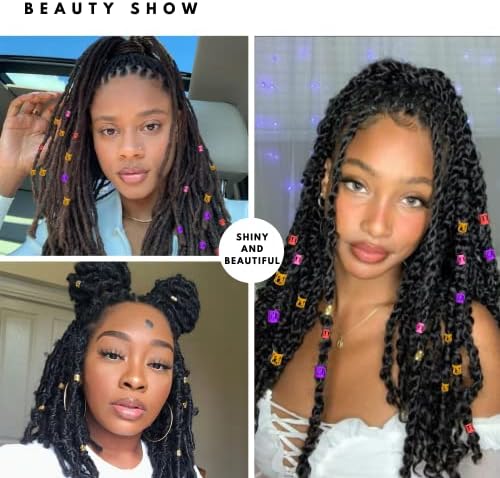 400PCS Gold Hair Clips Hair Jewelry Aluminum Dreadlocks Metal Cuffs For Hair Braids Hair Accessories, Adjustable Metal Cuffs Braiding Hair Rings for Box Braids (Golden) - Image 5