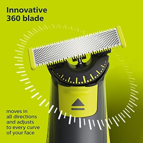 Philips Norelco OneBlade 360 Hybrid Electric Trimmer & Shaver with Replacement Blades, Frustration Free Packaging - Image 4
