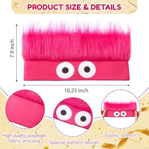 Crazy Wig Hairy Headband Hat - Image 2
