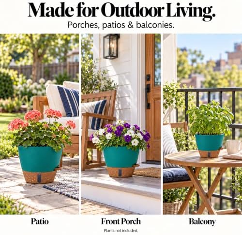 8/10/12 Inch Self Watering Pots for Indoor/Outdoor Plants - Image 7