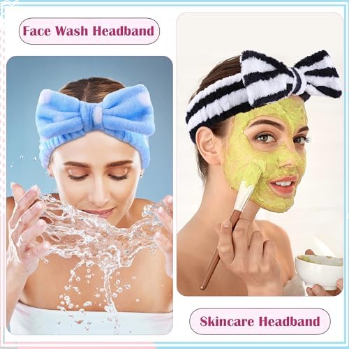 WSYUB Skincare Headband, 6pcs Headband for Washing Face - Image 4