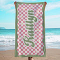 JML Personalized Beach Towel with Name, Microfiber, 35 x 70 in by JML