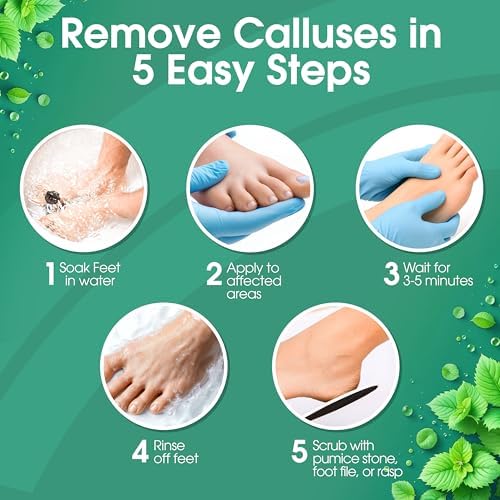 DeEnti Foot Callus Remover Gel, Dead Skin Remover for Feet, 16oz Cool Mint - Image 4