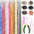 Hair Tinsel Kit for Girls 24 Colors Fairy Glitter Tinsel Hair Extensions by LEDIZE