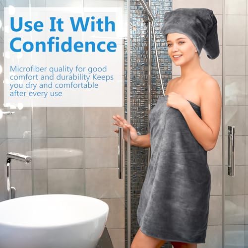 SmoothNovelty 16 Pack Microfiber Bath Towels Bulk, Simple, Dark Gray - Image 6
