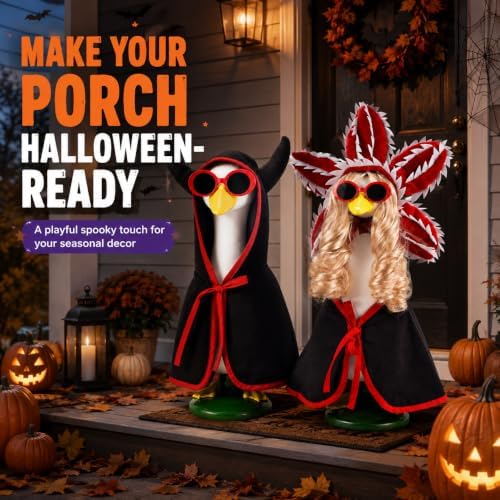 Halloween Porch Goose Outfit, 4-Piece Spooky Monster Costume Outfit - Image 6