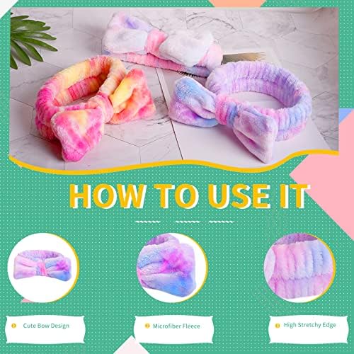 WSYUB Spa Headband,Makeup&Skincare Headbands,Headband for Washing Face - Image 3