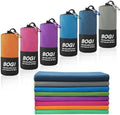 BOGI Microfiber Travel Sports Towel-Quick Dry, Soft Lightweight, Absorbent, Compact for Camping, Gym, Yoga, Swimming, Backpacking (XL:72''x32''+16''x16''-Grey) by BOGI