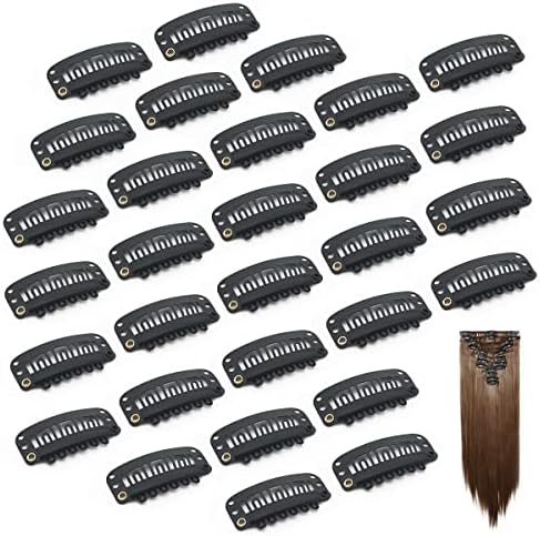 Dreamlover Wig Clips to Secure Wig, Clips for Hair Extensions, 6 Teeth, 30 Pieces by Dreamlover