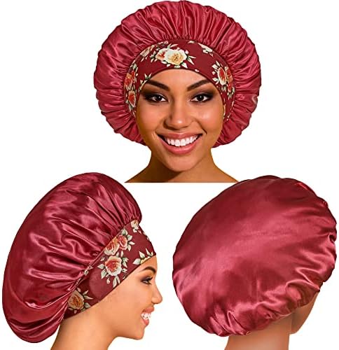Satin Bonnet Hair Bonnet for Sleeping, Sleep Bonnets for Women - Image 2
