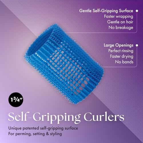 Olivia Garden Jet Set EZ Grip Self-Gripping Curlers - Hair Rollers for Setting or Perming - Style Curls and Waves - Image 3