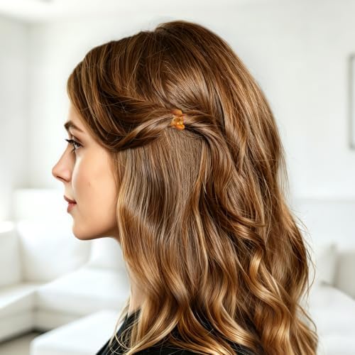 YOHAMA 36Pcs Mini Claw Clips for Women Strong Small Bangs Clips Black&Brown - Image 5