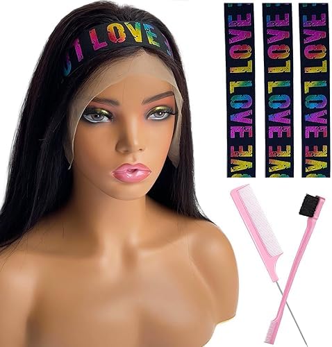 Wig Band and Lace Melting Band Set - Elastic Edge Wrap Bands to Keep Lace Front Wigs in Place and Lay Edges (5 Piece Set, Color Love) by Iraatraa