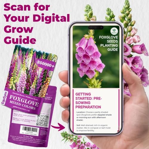 350,000+ Common Foxglove Seeds for Planting, Digitalis purpurea Seeds - Image 3