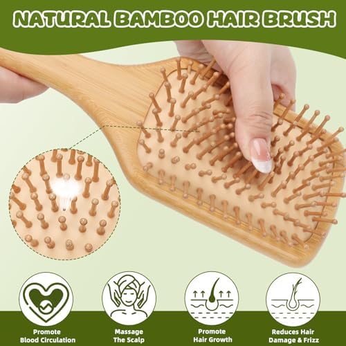 16PCS DIY Bamboo Hair Brush Painting Kit Bulk with 12 Pens for Decor Square - Image 4