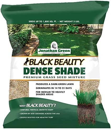 Jonathan Green (10600) Black Beauty Dense Shade Grass Seed - Cool Season Lawn Seed 3 lb (Pack of 10) by JonathanGreen