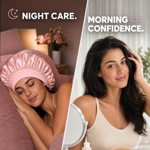 4Pcs Silk Satin Hair Bonnets for Sleeping Women Men Sleep Cap - Image 6