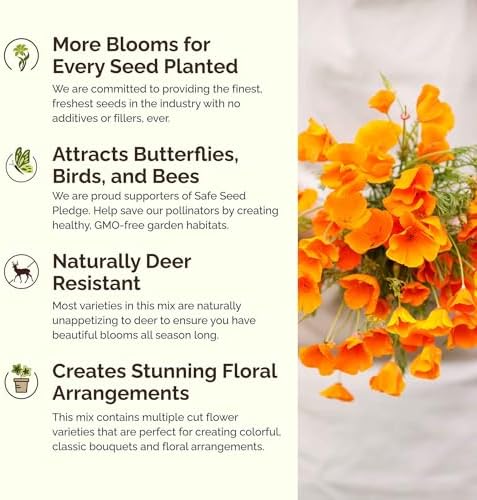 Eden Brothers Alaska Wildflower Mixed Seeds for Planting, 1/4 lb - Image 4