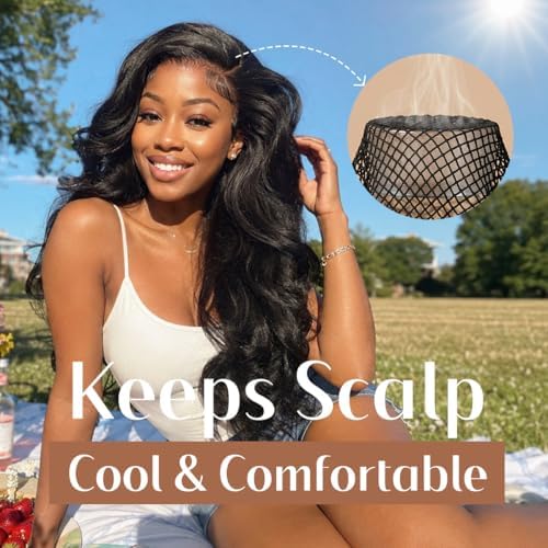 Dreamlover Black Mesh Wig Caps, Hair Nets for Sleeping, 3 Pieces - Image 2