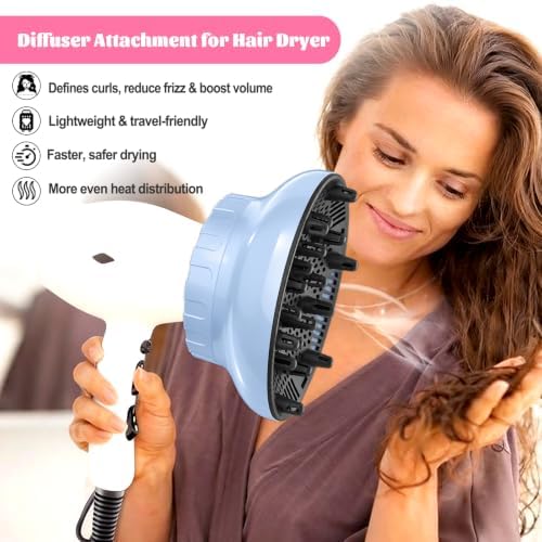 Universal Hair Diffuser Attachment for 1.4"-3.1" Blow Dryer Nozzles - Image 4