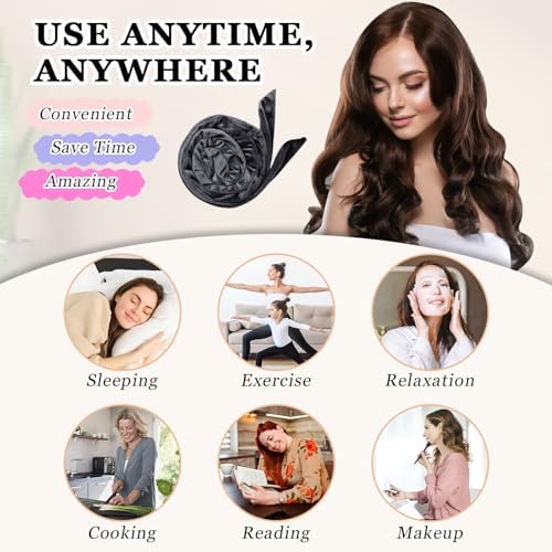 Gwabee Velvet Heatless Curls Overnight Hair Curlers to Sleep In - Image 6