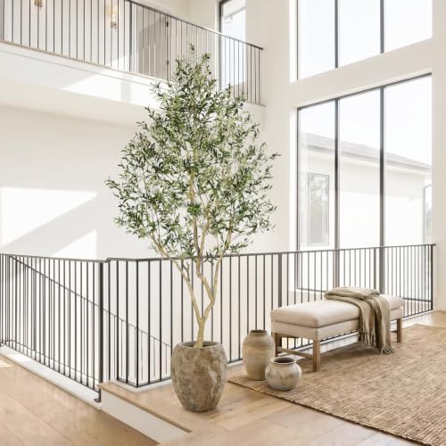 LYERSE Faux Olive Tree 9ft - Artificial Olive Tree Indoor for Home Decor - Image 7
