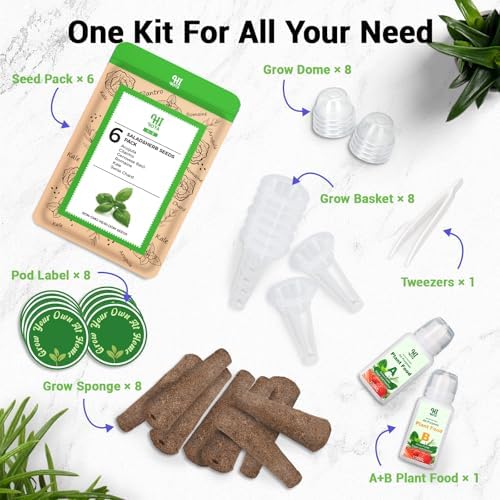 Herb & Salad Greens Seed Pods for All Hydroponics Growing Systems, 8 Pods with 600+ Seeds of Basil, Cilantro, Romaine, Kale, Arugula and Swiss Chard - Image 3