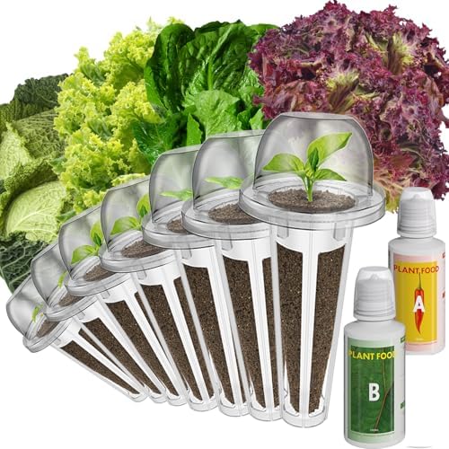 inbloom Salad Seed Pod Kit Compatible with AeroGarden, Ahopegarden, iDoo, MUFGA Hydroponics Growing System, 400+ Mixed Seeds with American Fast/Paris Island/Buttercrunch/Romaine Lettuce (7-Pod) by inbloomgarden