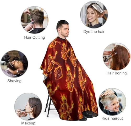 Women Barber Hairdressing Cape Adjustable Salon Cape Apron for Makeup Artist Beautician - Image 3