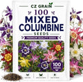 Garden Seeds for Planting, 100 Columbine Mix by CZGrain