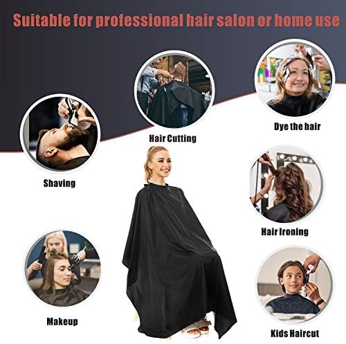 izzycka Nylon Barber Cape,64"x56" Waterproof Large Salon Hair Cutting Cape - Image 2
