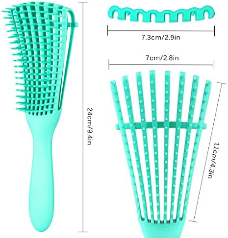 Detangling Brush for Afro America/African Hair Textured 3a to 4c Kinky Wavy/Curly/Coily/Wet/Dry/Oil/Thick/Long Hair, Knots Detangler Scalp Massage Comb Hair Detangler for Women (2 pcs, Pink-Pink) - Image 5