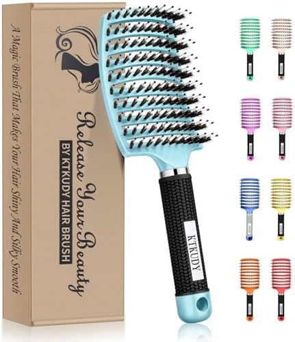 Detangling Brush for Women & Kids, Wet & Dry Hair, All Hair Types by KTKUDY
