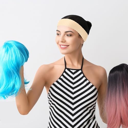 JJUNW 3-Piece Wig Grip Band Set - Adjustable Silicone Wig Headbands, Non-Slip Elastic Wig Grip, Sweat-Proof Hold (Skin Color) - Image 5