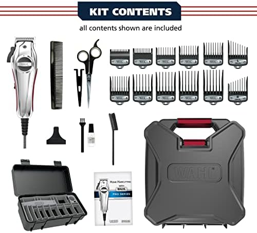 Wahl USA Pro Ultra Quiet Torque Corded Hair Clipper, Metal Housing - Image 2
