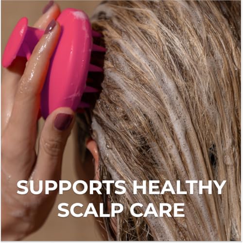 ds labs Revitalizing Scalp Brush - Silicone Shampoo Massager for a Cleaner, Fresher, Feeling Scalp, Lifts Build Up & Boosts Lather, Ergonomic, Water Resistant, for All Hair Types - Image 3