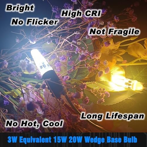 3W 194 921 T5 T10 Wedge Base LED Car Bulb Daylight White 6000K, 8 Pack - Image 6
