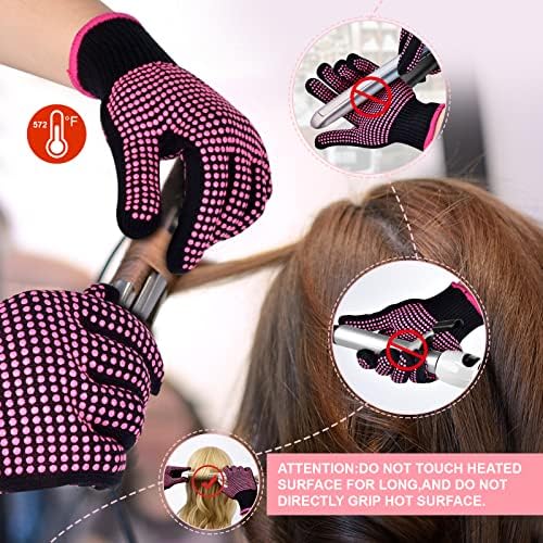 MORGLES Heat Resistant Gloves & Hair Styling Kit (11-Piece Set) - Image 3