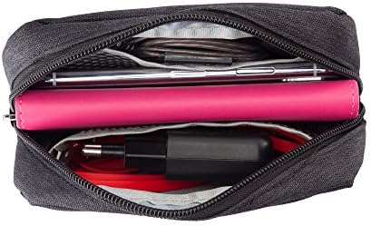 E-Tree Cute Small Pouch, Makeup Cosmetic Bag,Make up Bag for Purse,Toiletry Zipper Pouch,Tech Bag,Electronic Organizer Travel Case,Storage Pouches for Organization Black - Image 3